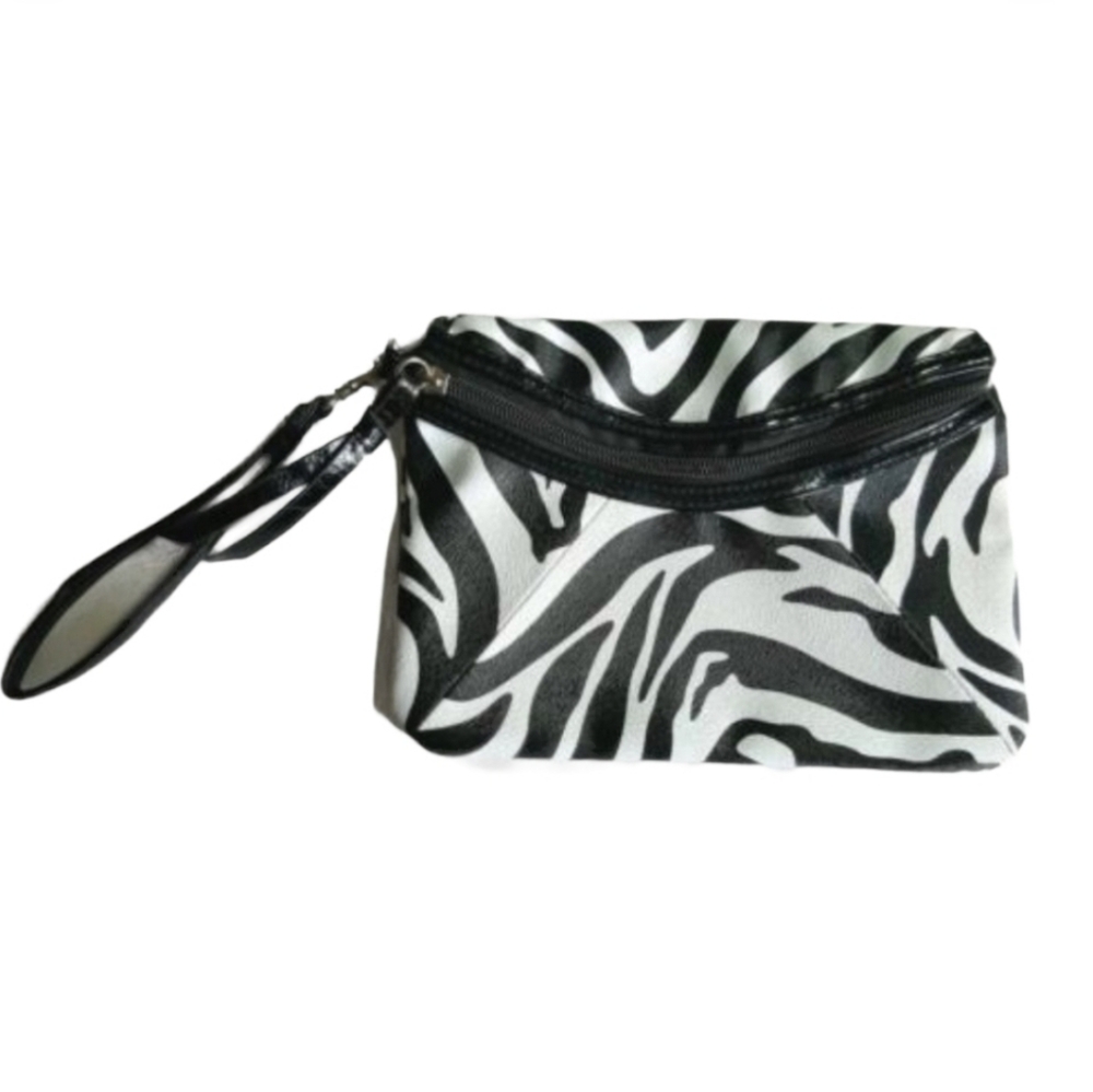 Chateau Small Zebra Clutch Make up Bag* 6 x 9 *